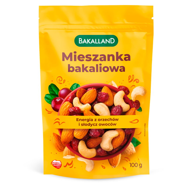 BAKALLAND Mieszanka bakaliowa żurawina nerkowiec migdał frisco.pl