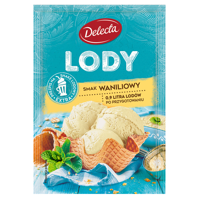 DELECTA Lody o smaku waniliowym (w proszku) frisco.pl