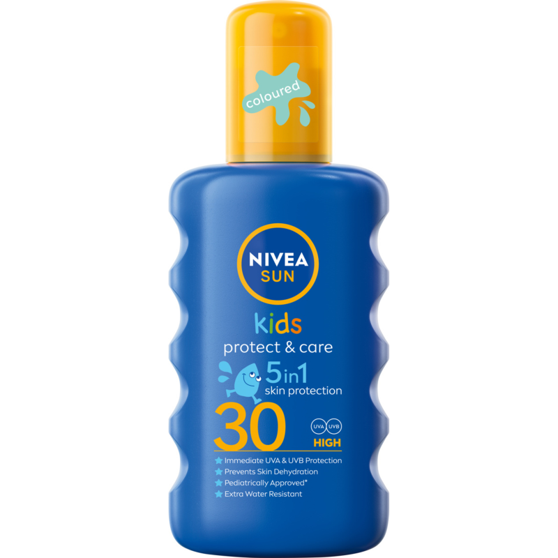 NIVEA SUN Kids Nawilżający spray ochronny na słońce dla dzieci SPF 30