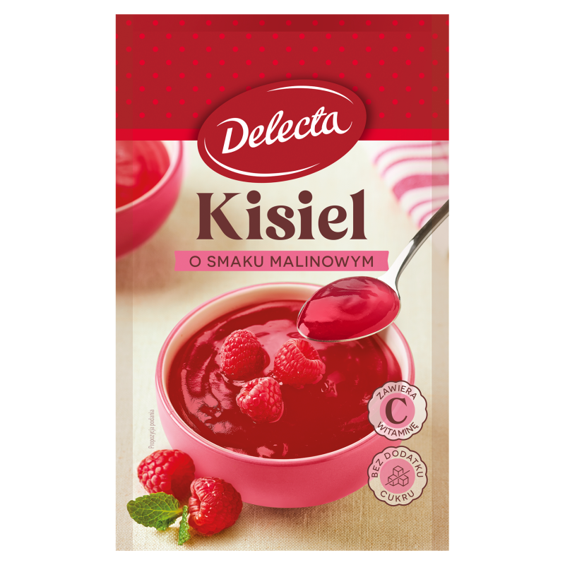 DELECTA Kisiel o smaku malinowym (bez cukru)