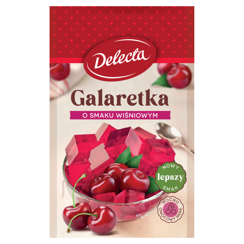 DELECTA Galaretka o smaku wiśniowym frisco.pl