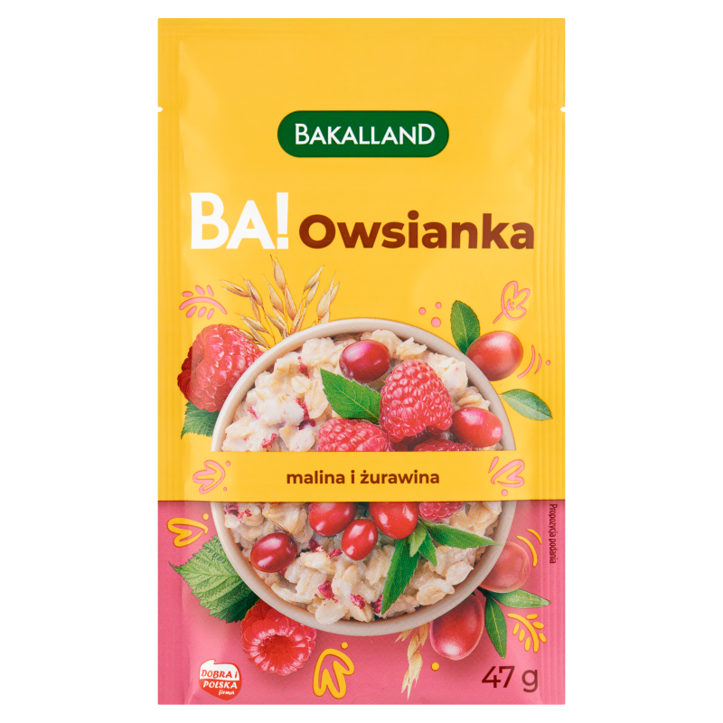 BAKALLAND BA! Owsianka z maliną i żurawiną frisco.pl