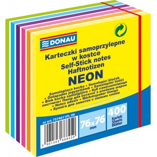 DONAU Karteczki samoprzylepne neonowe