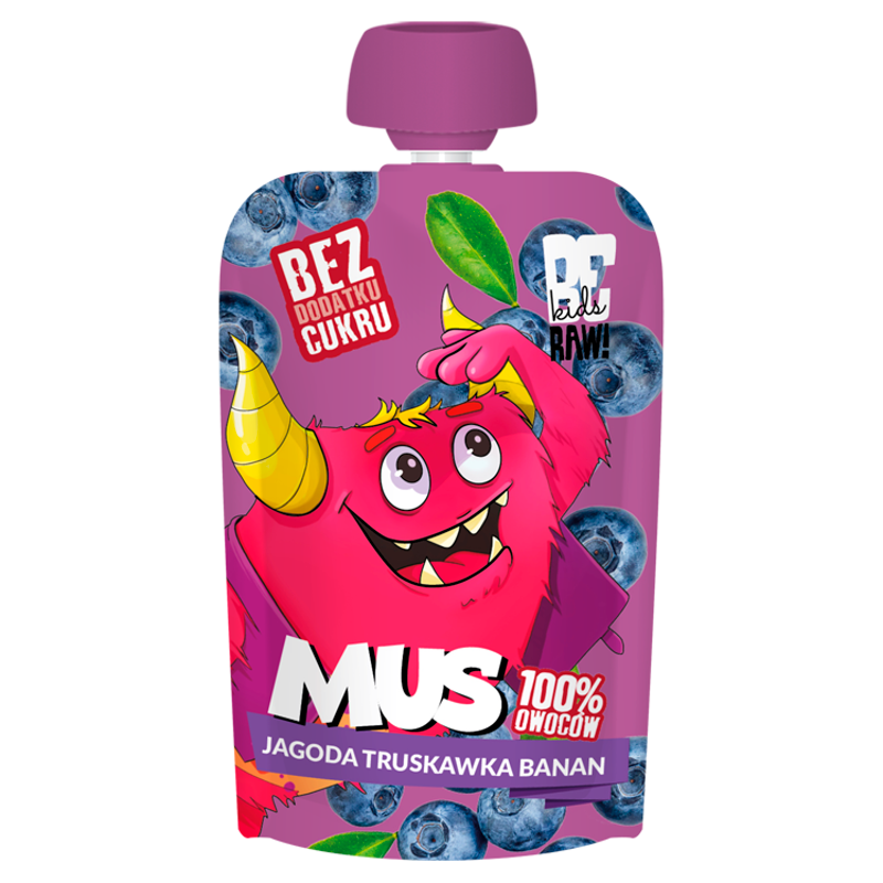 BeRAW Kids Smoothie Jagoda Truskawka Banan