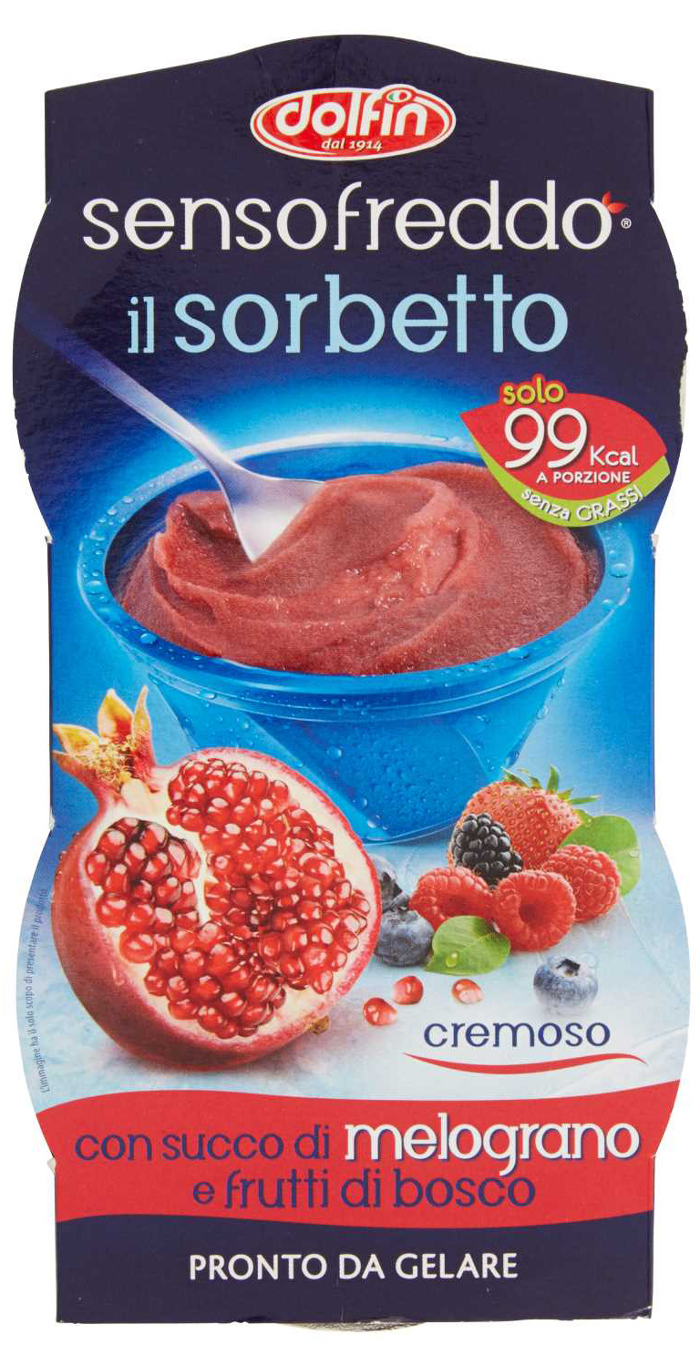 SENSOFREDDO Sorbet do zamrożenia granat i jagody