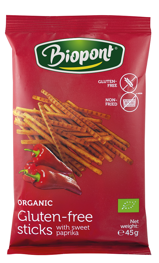 BIOPON Paluszki paprykowe bezglutenowe BIO