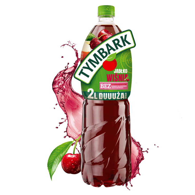 TYMBARK Wiśnia jabłko Napój PET