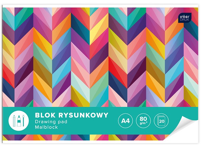 INTERDRUK Blok rysunkowy A4 20 kartek