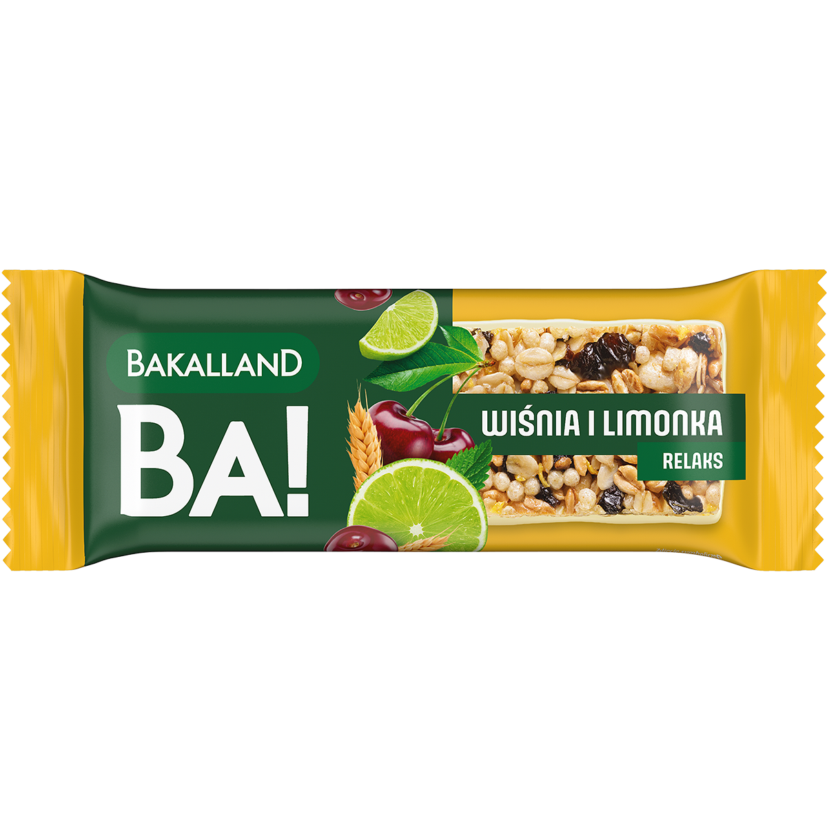 BAKALLAND Ba!lans Baton wiśnia z limonką frisco.pl