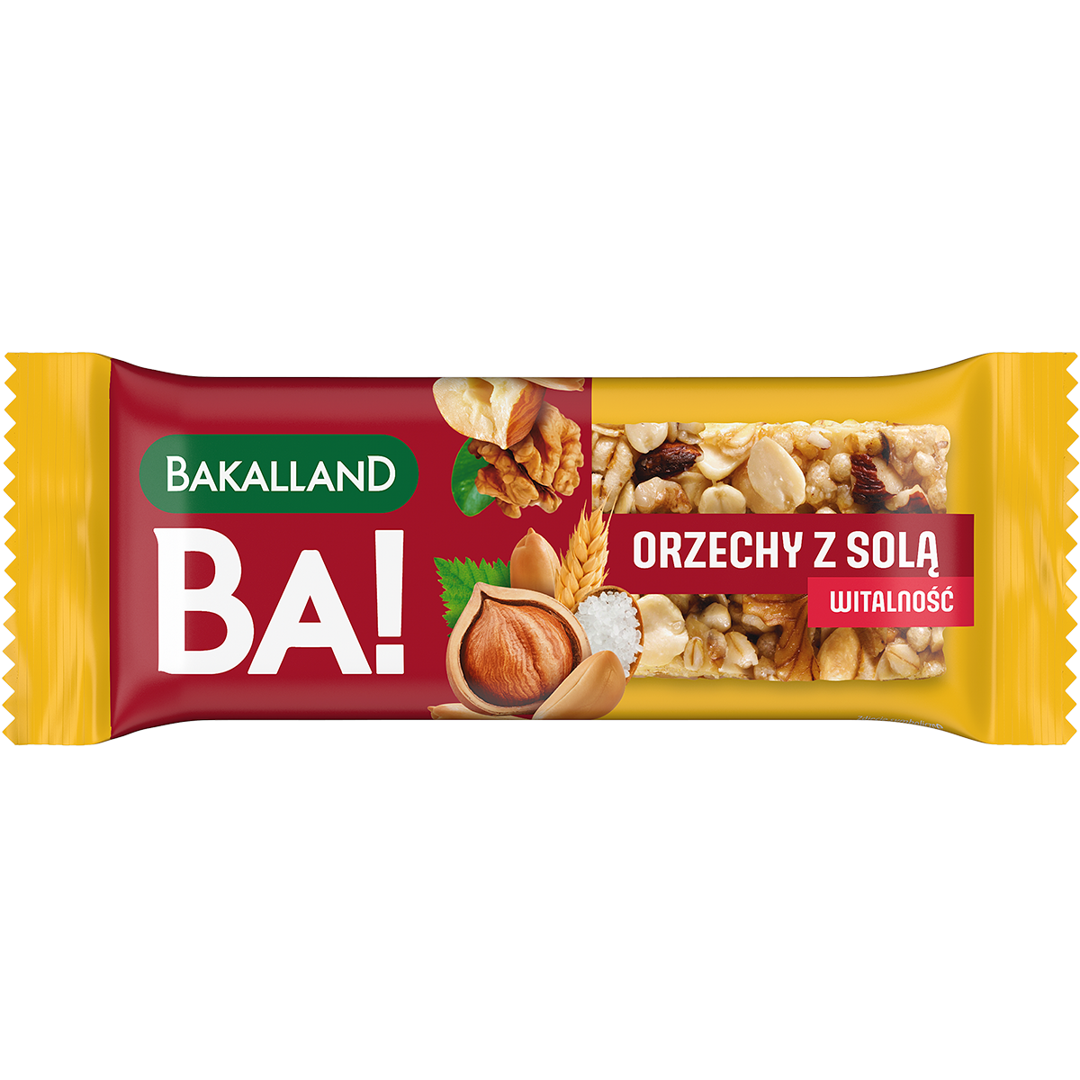 BAKALLAND Ba!lans Baton orzechowe słone trio frisco.pl