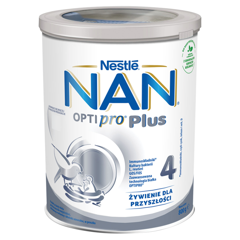 NESTLÉ NAN OPTIPRO PLUS 4 Mleko modyfikowane dla dzieci po 2 roku