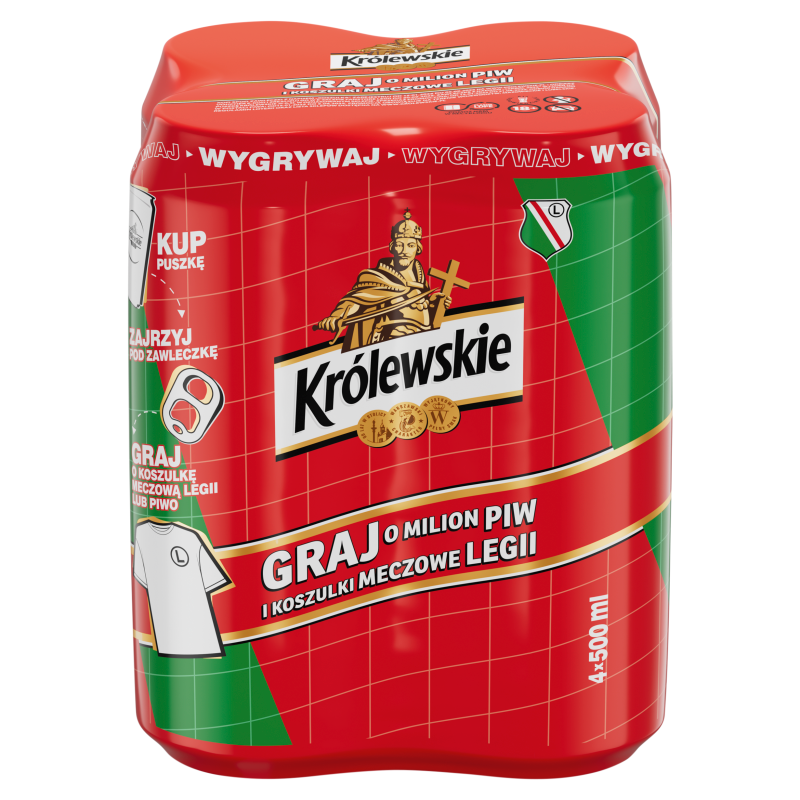 KRÓLEWSKIE Piwo 4x500ml (puszka)