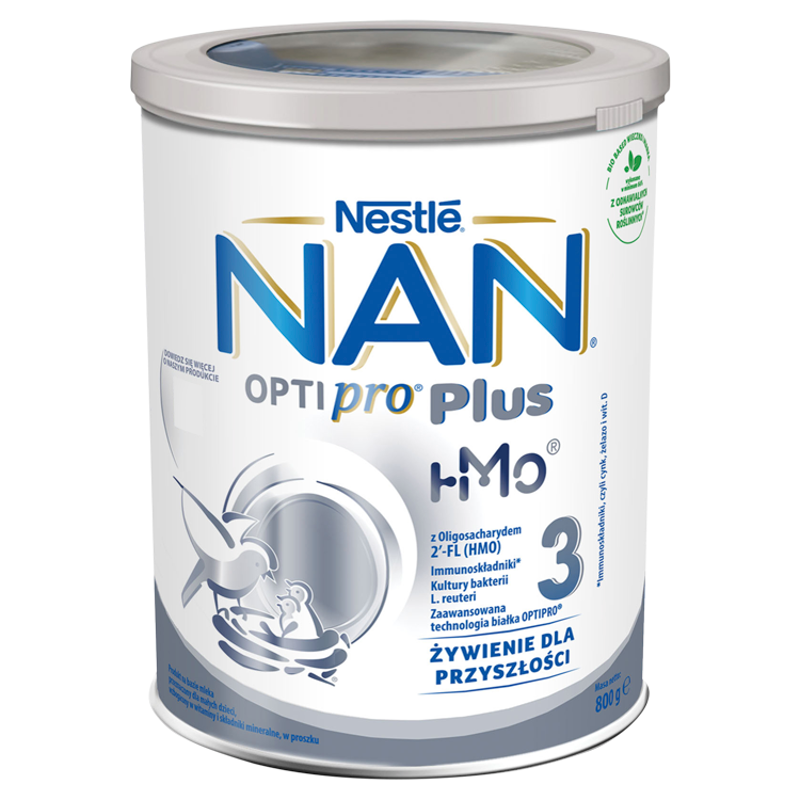 NESTLÉ NAN OPTIPRO PLUS 3 HM-O Mleko modyfikowane Junior dla dzieci po 1 roku w puszce frisco.pl