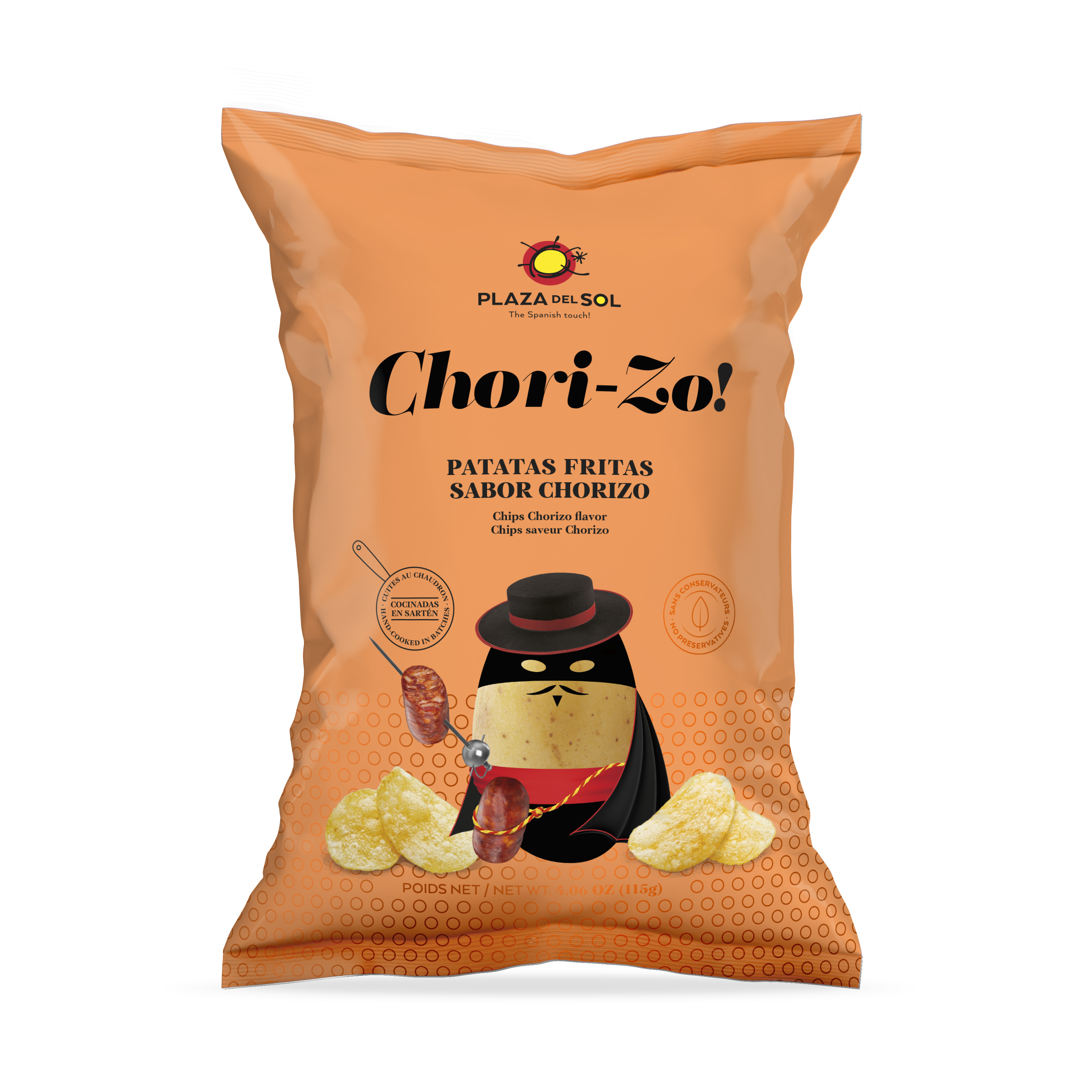 PLAZA DEL SOL Chipsy ziemniaczane o smaku chorizo
