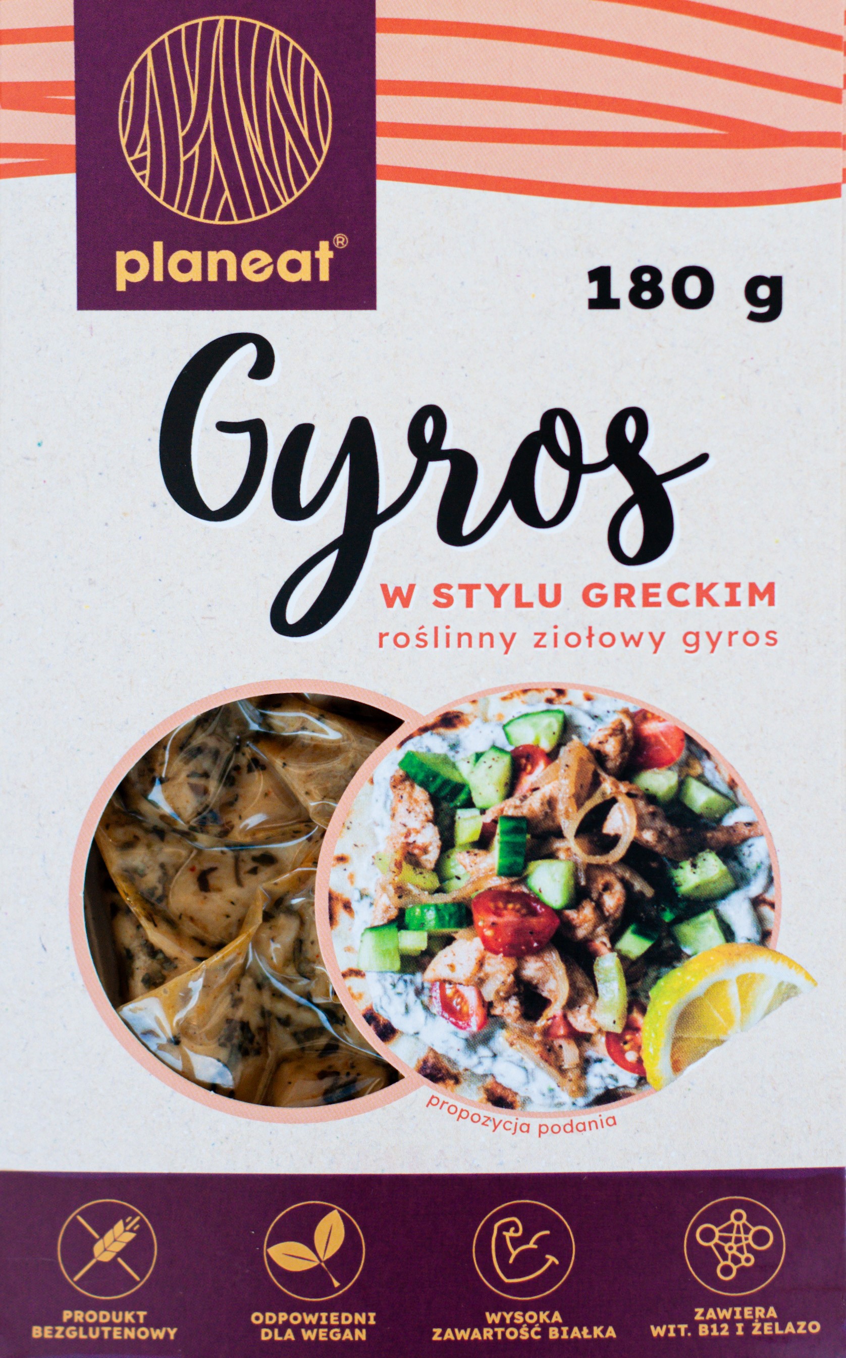 PLANEAT Roślinny Gyros w stylu Greckim