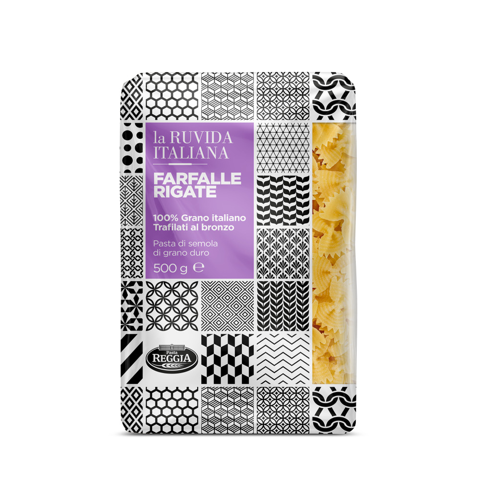 LA RUVIDA ITALIANA Makaron farfalle rigate (100% z pszenicy durum)