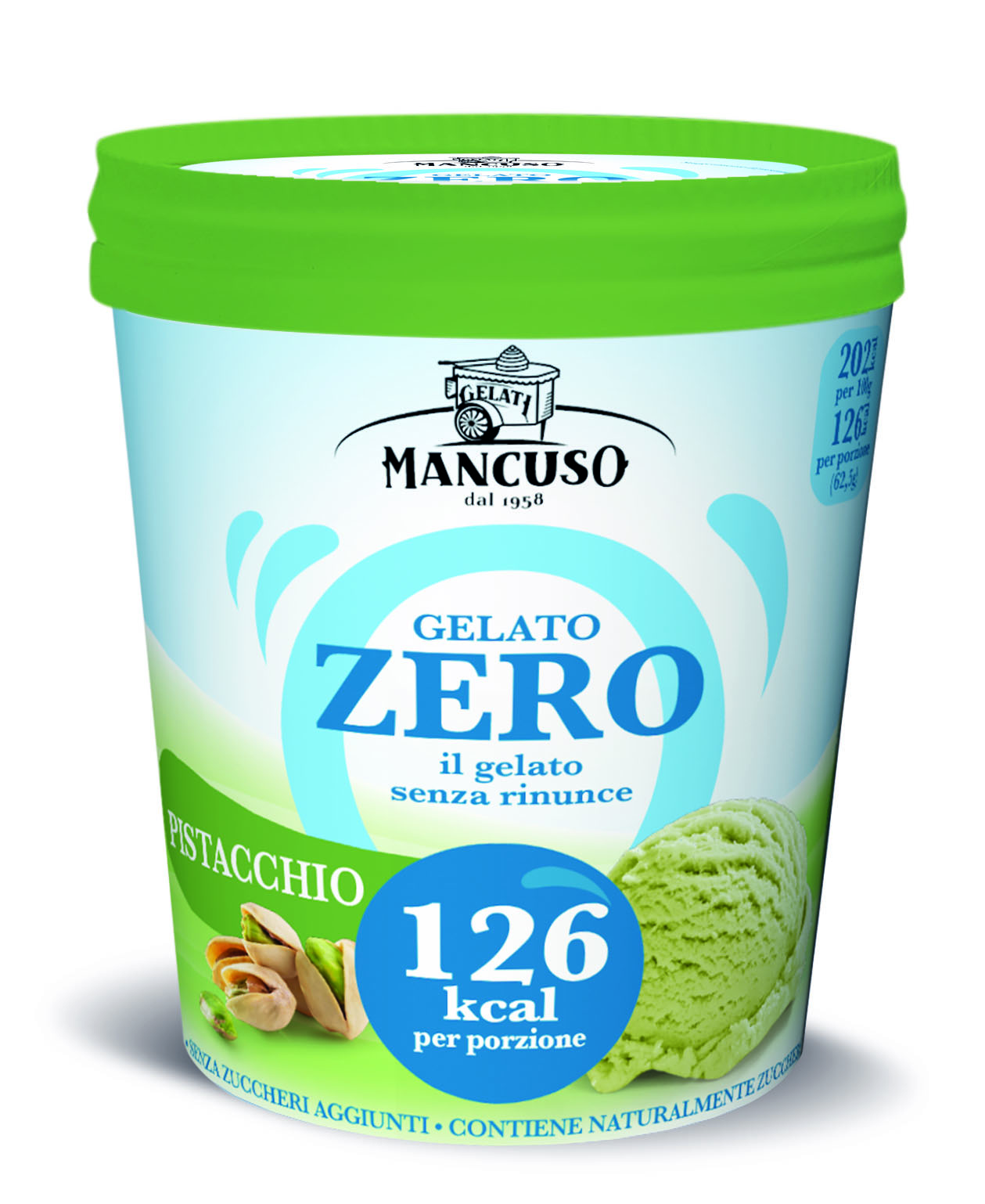 MANCUSO Lody pistacjowe bez cukru