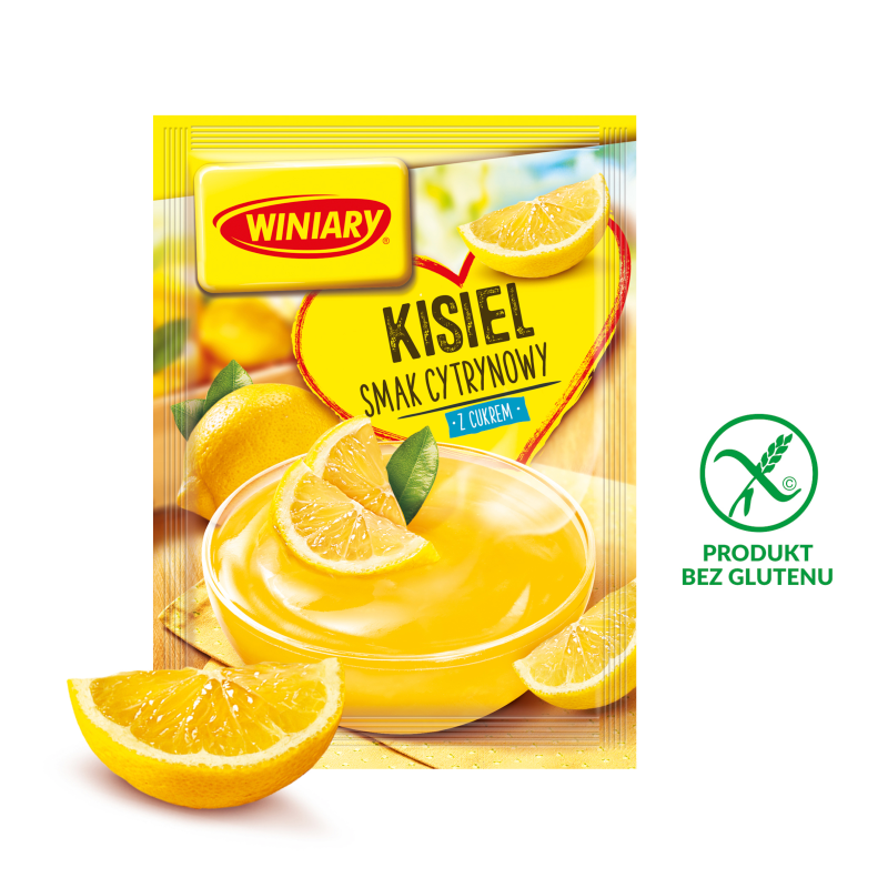 WINIARY Kisiel o smaku cytrynowym (z cukrem) bezglutenowy frisco.pl