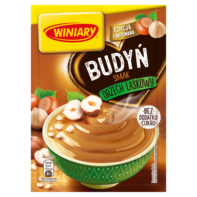 WINIARY Budyń o smaku orzecha laskowego (bez cukru)