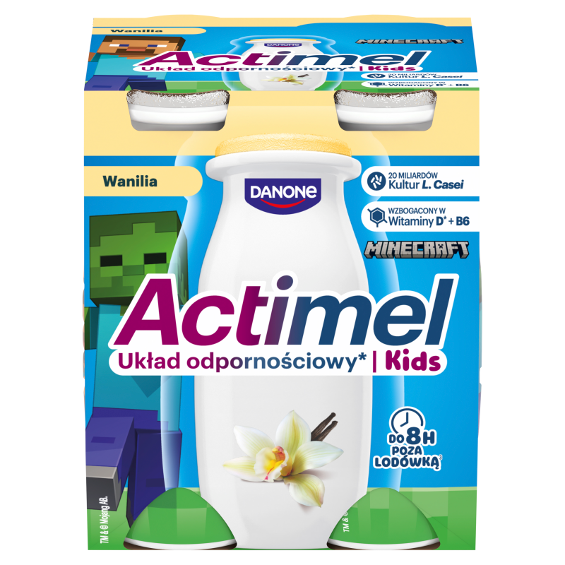 ACTIMEL Kids Napój mleczny wanilia (4 szt.) frisco.pl