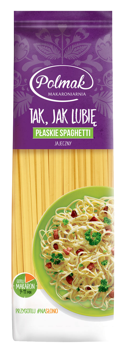 POLMAK Makaron jajeczny - płaskie spaghetti