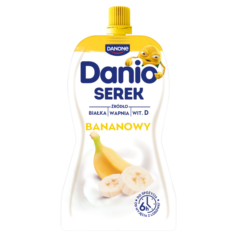DANIO Serek homogenizowany bananowy w saszetce