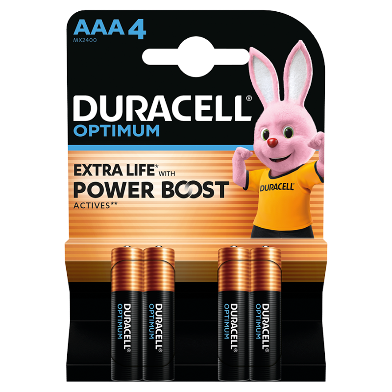 DURACELL Baterie Alkaiczne Optimum AAA 4 szt. frisco.pl