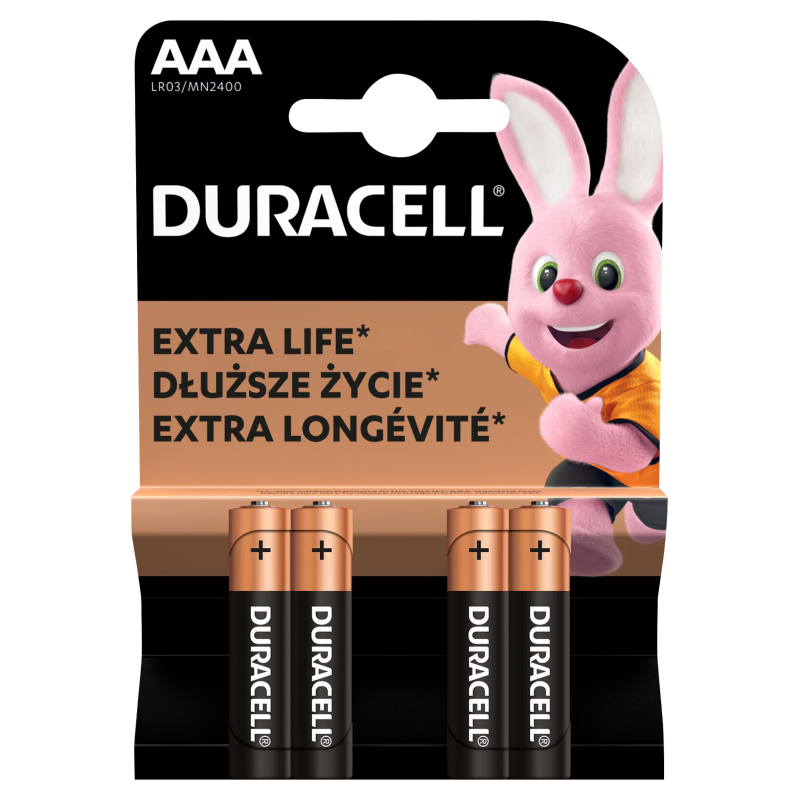 DURACELL Baterie Alkaiczne Basic AAA 4 szt. frisco.pl