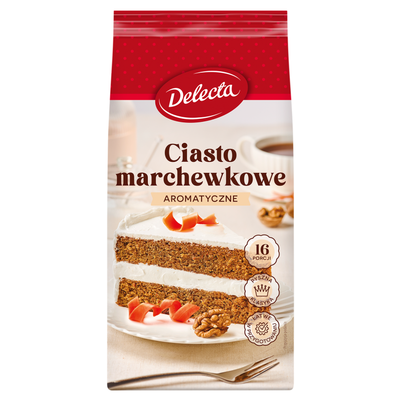 DELECTA Ciasto marchewkowe - mieszanka do wypieku (na 16 porcji)