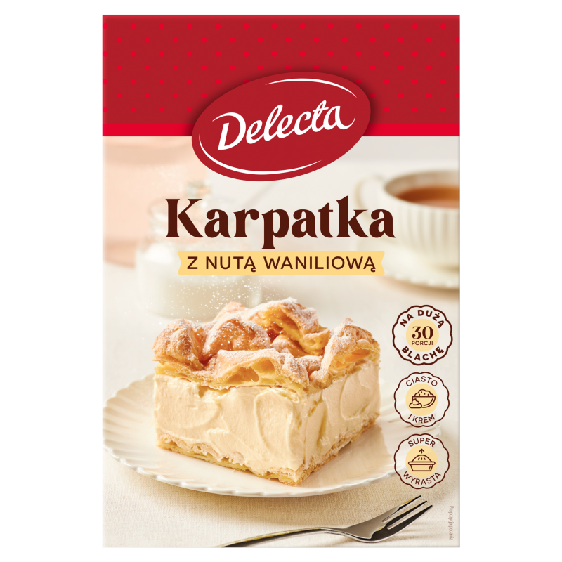 DELECTA Karpatka z nutą waniliową - mieszanka do wypieku (na 30 porcji) frisco.pl