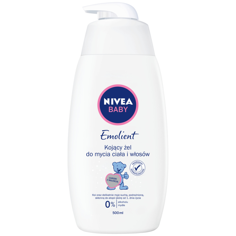NIVEA Baby Emolient kojący żel do mycia ciała i włosów frisco.pl