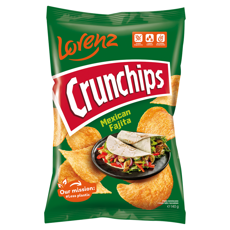 CRUNCHIPS Chipsy ziemniaczane o smaku fajity z kurczakiem frisco.pl