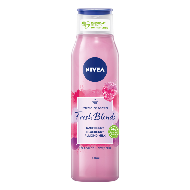 NIVEA Fresh Blends Żel pod prysznic- malina i borówka