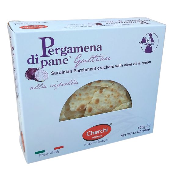 CHERCHI ALGHERO Pergamena di pane z cebulą