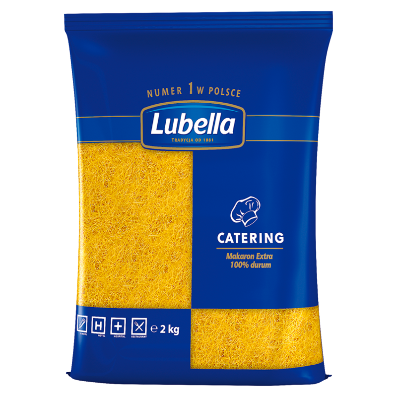 LUBELLA Catering Makaron nitki cięte extra (100% z mąki durum)