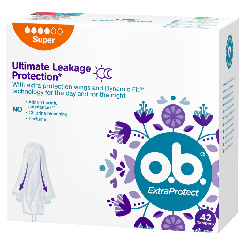 O.B.® Extra Protect Tampony Super 42 szt.
