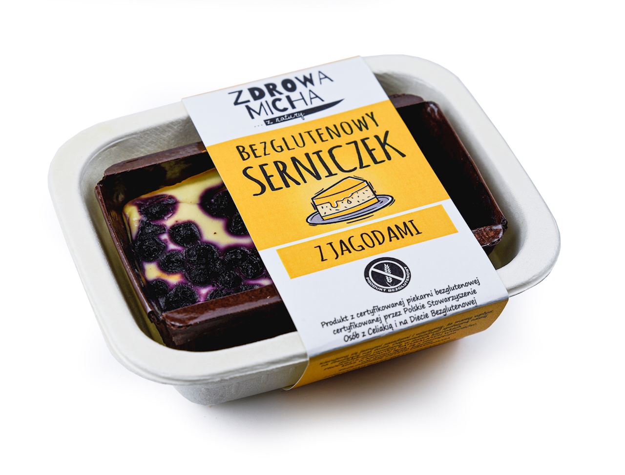ZDROWA MICHA Bezglutenowy serniczek z jagodami