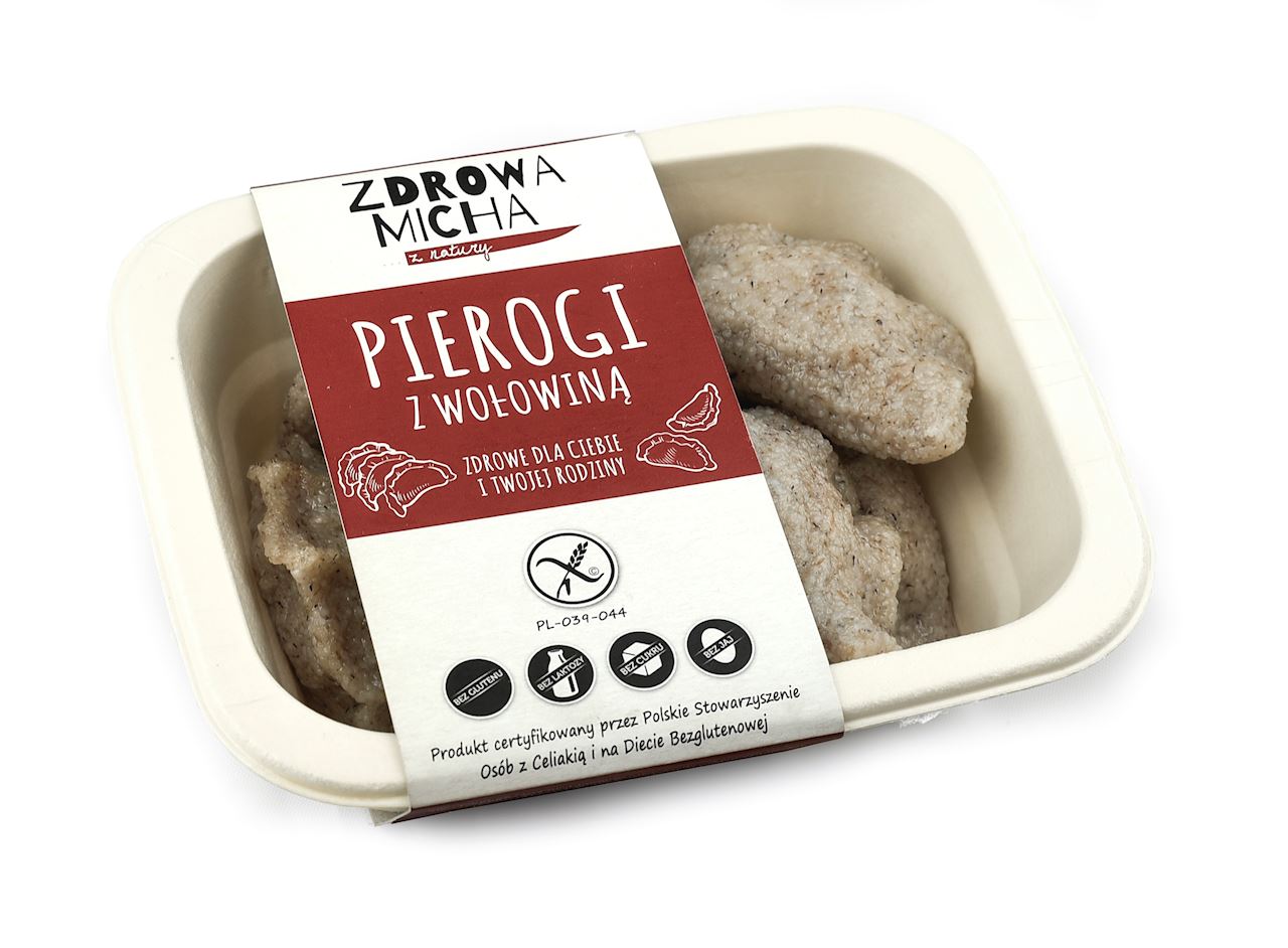 ZDROWA MICHA Bezglutenowe pierogi z wołowiną