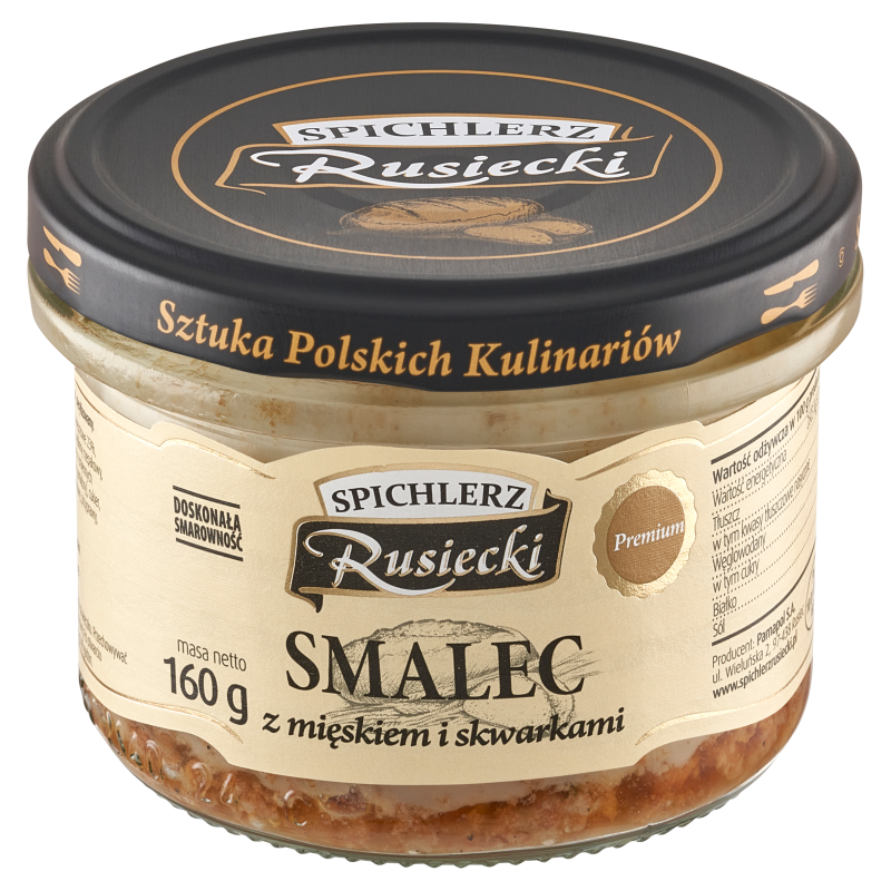 SPICHLERZ RUSIECKI Smalec z mięskiem i skwarkami