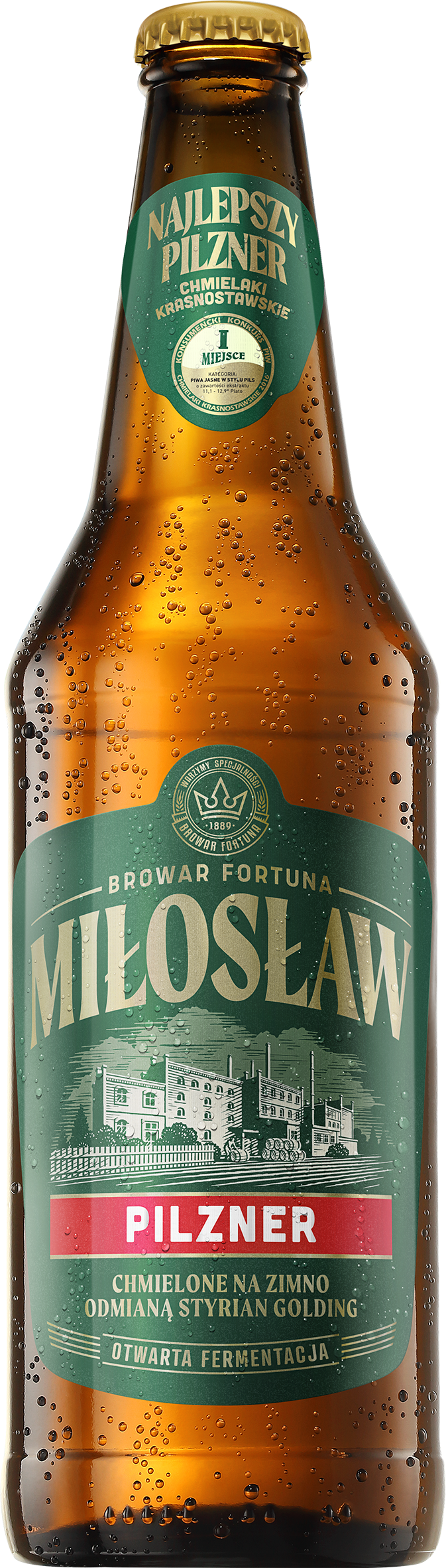 MIŁOSŁAW Pilzner Piwo (butelka bezzwrotna)