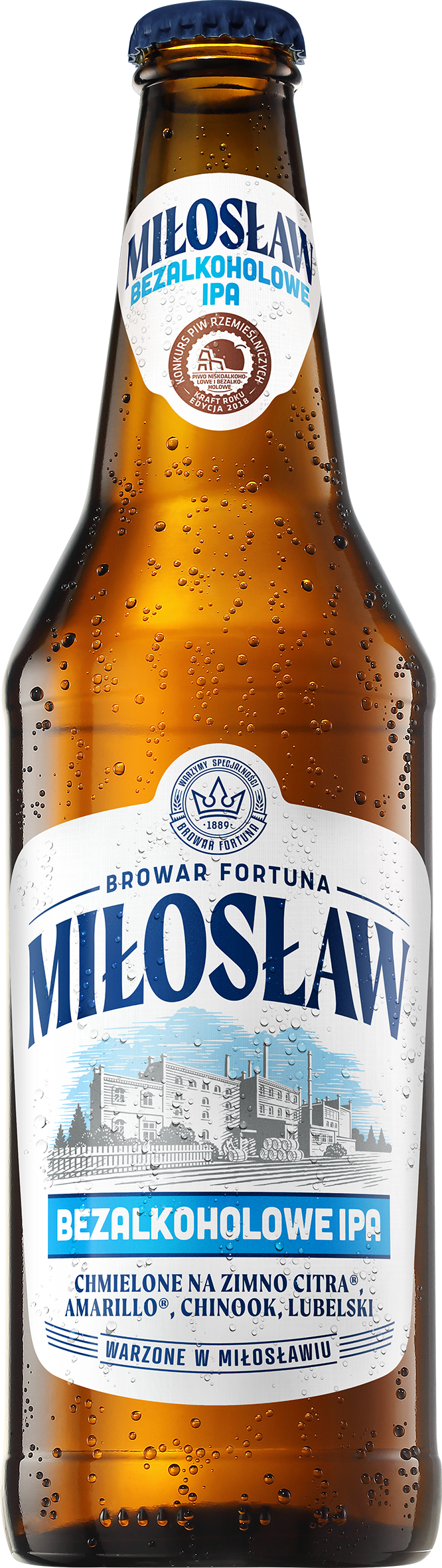 MIŁOSŁAW Bezalkoholowe IPA Piwo (butelka bezzwrotna)
