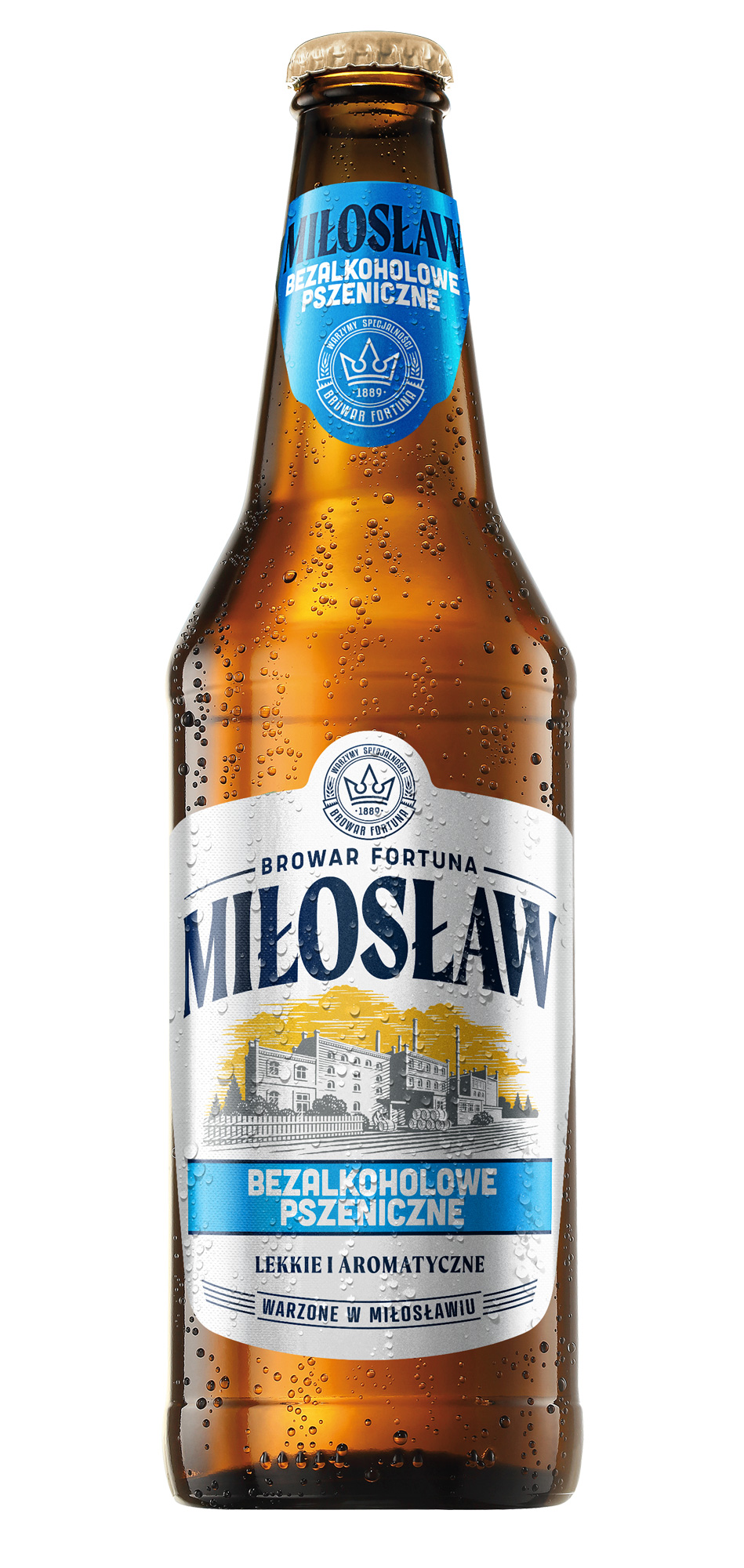 MIŁOSŁAW Pszeniczne Piwo bezalkoholowe (butelka bezzwrotna)