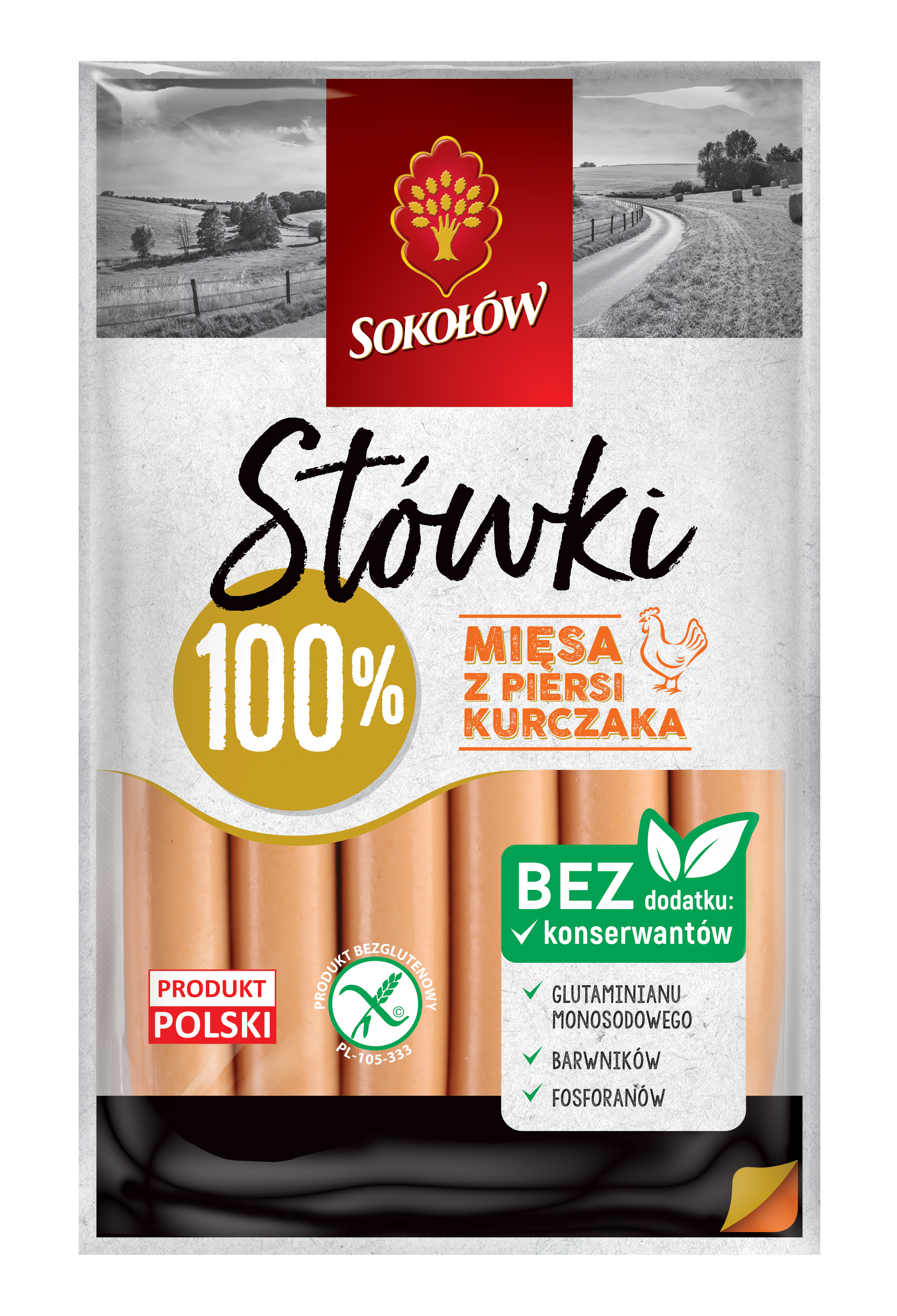 SOKOŁÓW STÓWKI - parówki z piersi kurczaka