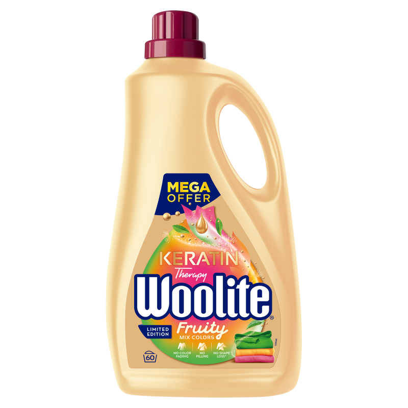 WOOLITE Płyn do prania kolorów z keratyną Colour Fruity 3.6L