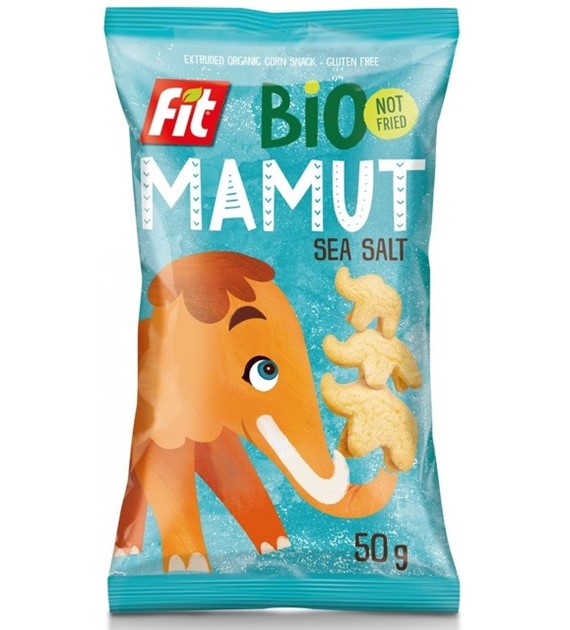 BIO MAMUT Chrupki kukurydziane z solą morską bezglutenowe
