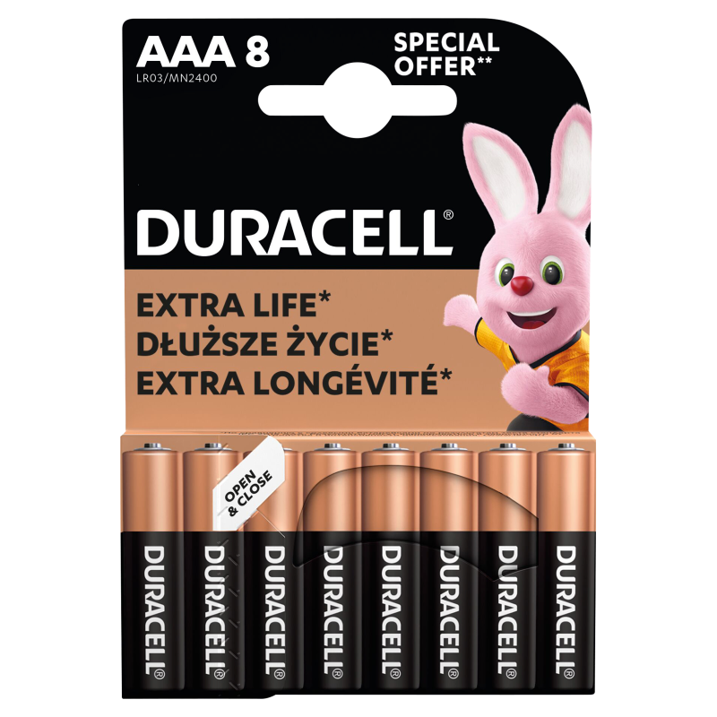 DURACELL Baterie Alkaiczne Basic AAA 8 szt. frisco.pl