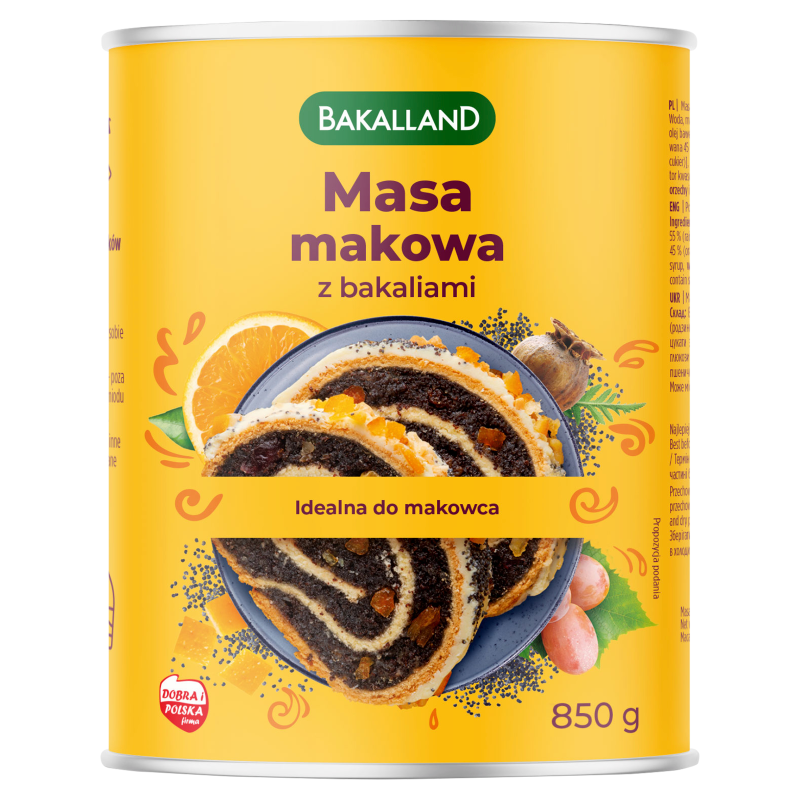 BAKALLAND Masa makowa z bakaliami frisco.pl