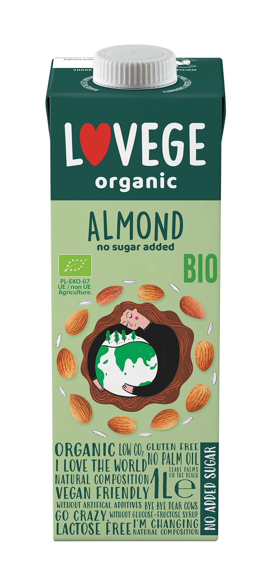 LOVEGE Organic Napój migdałowy bez cukru BIO
