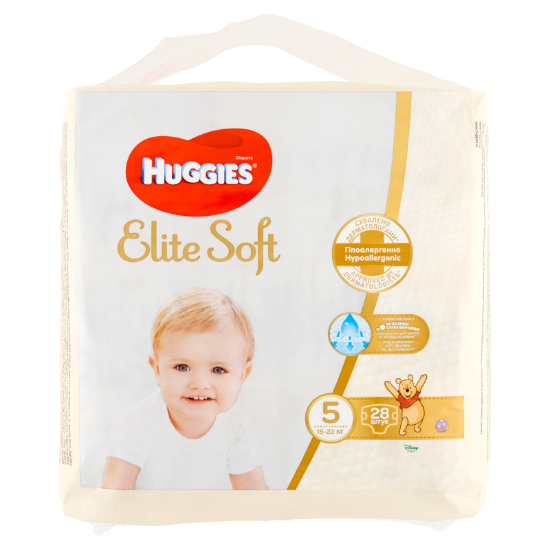 HUGGIES Elite Soft Pieluchy rozmiar 5 (12-22kg) 28 szt.