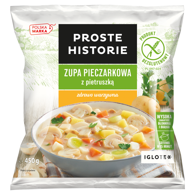 PROSTE HISTORIE Zupa pieczarkowa z pietruszką